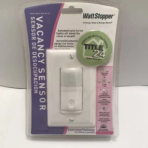 Wattstopper Vacancy Sensor CH-250-W-CS, Auto Lights Off, 0-600w, Wall Switch - Picture 1 of 7