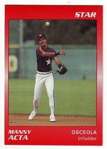 1990 Star Osceola Astros Manny Acta #1 - Houston Astros