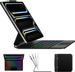 Magic Wireless Keyboard Case for iPad Pro 13 inch M4 2024 A2925 A2926 A3007 - Picture 1 of 9