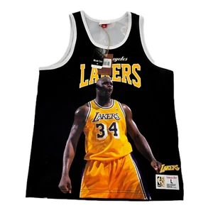 NEW Sz L Mitchell & Ness NBA Los Angeles Lakers Shaquille O'Neal Tank Basketball - Picture 1 of 6