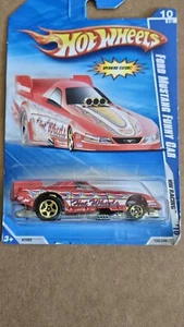 Hot Wheels 2010 HW Racing 10/10 158 Ford Mustang Funny Car RED 5SP_Gold  - Picture 1 of 5