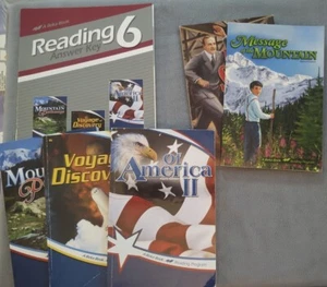 Abeka Gr 6 Student Reader & KEY Pathway, Voyage, America, Billy Sunday, Mountain - Picture 1 of 11