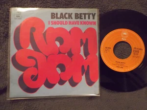 Ram Jam - Black Betty / I should have known klasse German Epic 45 - Picture 1 of 2