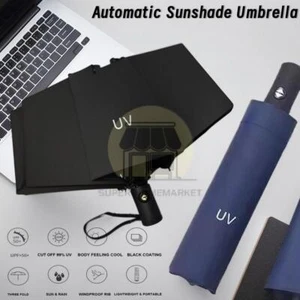 đŸ”¥Automatic Umbrella Anti-UV Sun/Rain Windproof 3 Folding Compact Big Umbrella - Picture 1 of 15