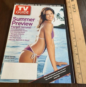 Rare Large Cable Edition TV GUIDE June 6-12 2004 Summer Preview, Brooke Burns - Picture 1 of 4