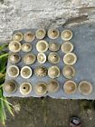 A Selection Of 26 Horse Brass Harness Bridle Rosettes 