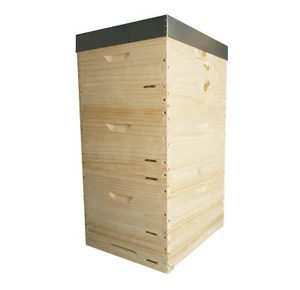 Langstrooth 10 Waben Holzbeute+30 Rähmchen+Abspergitter+Blechdach APIFORMES - Bild 1 von 9