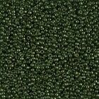 Miyuki Round Rocaille Seed Beads Size 15/0 Olive Green Gold Luster 8.2Gm 15-306