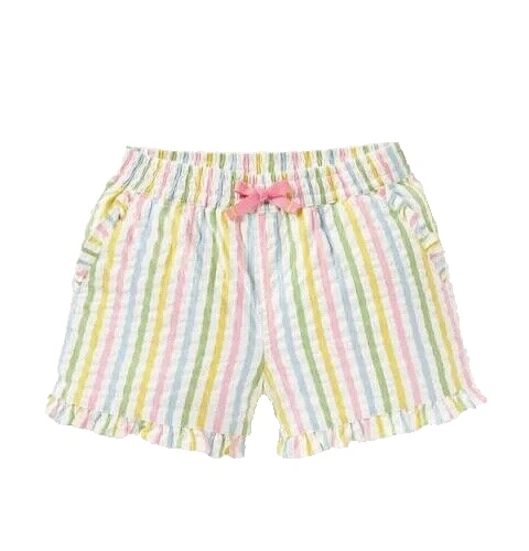 BODEN Pull-on в полоску Seersucker шорты - мульти - новый с Ярлыками девочек 12y - Изображение 1 из 1