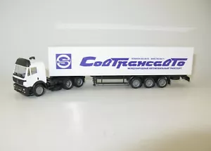 Mercedes Lkw Sattelzug mit Auflieger Sovtransavto - 1:87 H0 - Bild 1 von 3