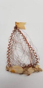 Draht Kupfer Gimp Boot Yacht Schiff Antik Weihnachtsdeko Selten Vintage - Bild 1 von 5