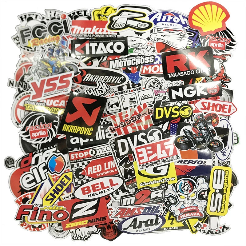 220PCS Vinyl JDM Stickers Pack Car Motorcycle Racing Motocross Helmet Decals Lot - Image 1 of 4