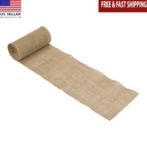 Jute Burlap Roll Precut 6 in x 5Yards 7 Rolls Rustic Décor Crafting Supplies New - Picture 1 of 3