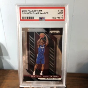 2018 Panini Prizm Basketball Shai Gilgeous-Alexander ROOKIE #184 PSA 9 THUNDER - Picture 1 of 2