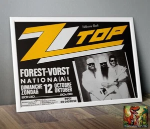 ZZ Top 1986 Concert Tour Photo / Poster Up To 36" - Picture 1 of 2