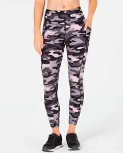 Calvin Klein Women's Black Performance Camo-print High-waist Leggings S NEW - Picture 1 of 5