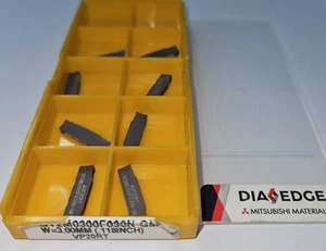 Inserto de corte MITSUBISHI GY2M0300F030N-GM VP20RT 8 piezas - Imagen 1 de 3