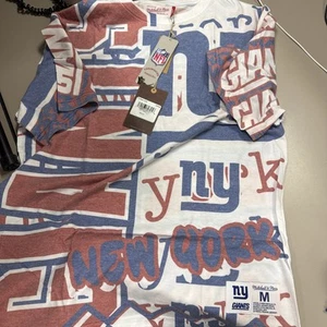 Mitchell and Ness New York Giants throwback T-shirt new size M - Picture 1 of 7