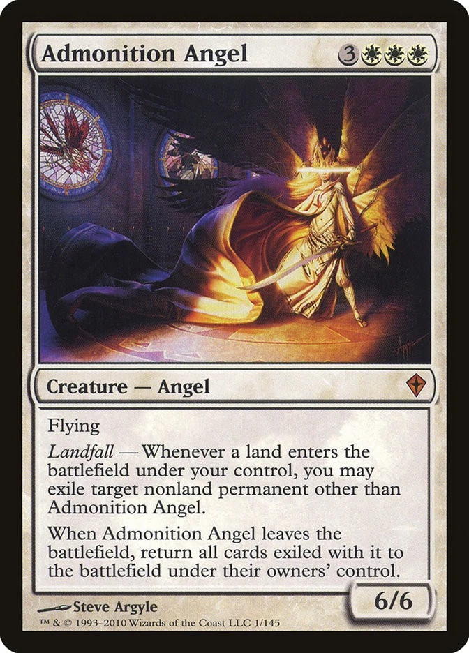 MTG Admonition Angel  - Worldwake #001 - Image 1 of 1