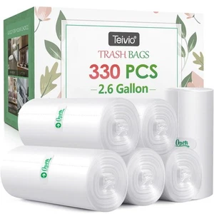 6 Gallon 220 Counts Strong Trash Bags Garbage Bags by , Bin Liners, for home ... - Picture 1 of 8