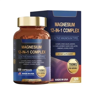 Magnesium Complex - 12 in 1 Magnesium Glycinate, Citrate, Malate, L-Threonate - Picture 1 of 8