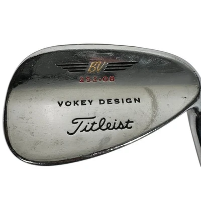 Titleist BV 252-08 Vokey Design Gold Stiff Steel Shaft 52* Golf Wedge Mid Grip - Image 1 of 4