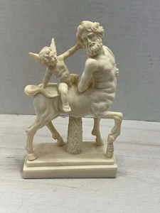 Statua Centauro vintage con Cupido in alabastro pesante? Molto cool - Foto 1 di 6