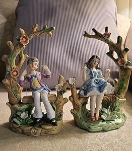 Ardalt China Figuren Paar, Made In Japan Victorian Style um 1960 - Bild 1 von 15