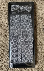 JoS. A. Bank Men’s Cummerbund & Bow Tie Set, One Size Gray Paisley 100% Silk New - Picture 1 of 10