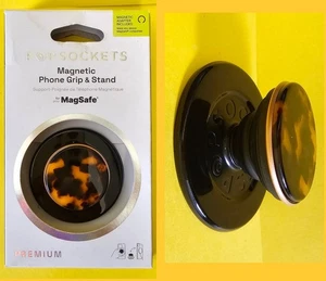 PopSockets Magnetic MagSafe Round Phone Grip & Stand for iPhone - Tortoise - Picture 1 of 4