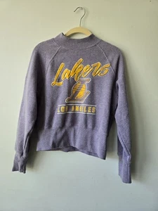 NBA LAKERS purple Women's Pullover Cropped Medium - Picture 1 of 7