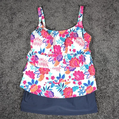 Sonnet Shores Tankini Swim Dress Women's 20W Floral Skirted Tummy Control NWT - Image 1 of 4