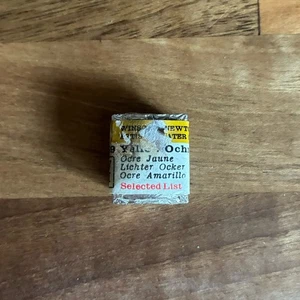 Winsor & Newton Artists’ Watercolour Paint Half Pan Yellow Ochre Vintage - Picture 1 of 4