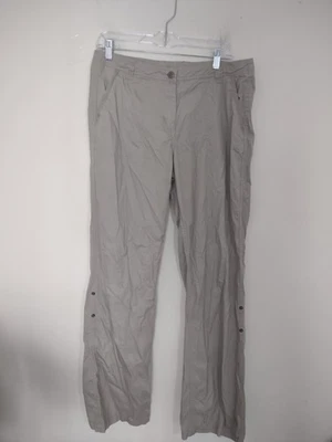 Long Tall Sally Khaki Pants 10 Casual Outdoors Gorpcore Lightweight Camp - Image 1 of 4