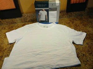 Confezione 3 T-Shirt Uomo Perry Ellis Girocollo Soft Touch Bianco Med 38-40 Cot-Poly - Foto 1 di 19