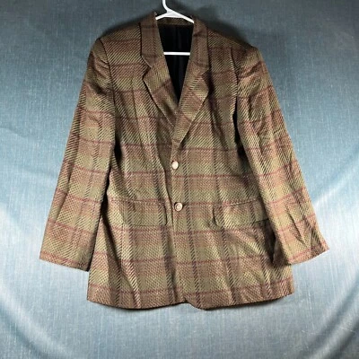 Chaqueta Blazer Forenza Mujer Talla 8 Multicolor Cuadros Forrada en Rayón Estilo Vintage Foto 1 de 4
