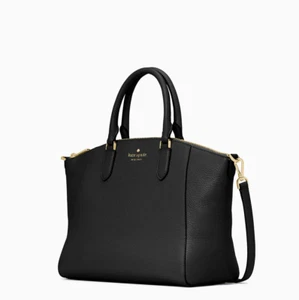 Bolso bandolera mediano de cuero Kate Spade Parker negro nuevo - Imagen 1 de 12