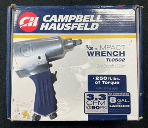 Campbell Hausfeld TL0502 Pneumatic 1/2'' Impact Wrench Air Tool - Picture 1 of 20