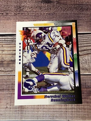 1992 Wild Card Football #63 Herschel Walker Vikings NFL - Image 1 of 2