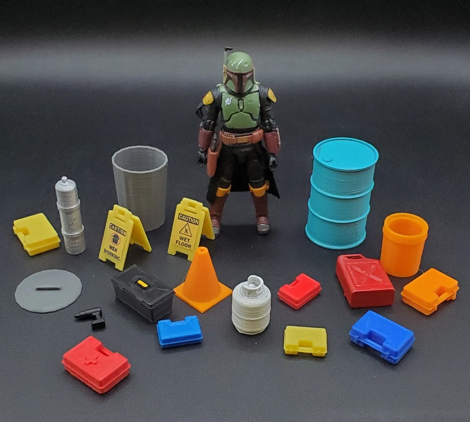LOTE DE GARAJE PERSONALIZADO PARA FIGURA DIORAMA STAR WARS GI JOE JOYTOY 3.75" Foto 1 de 1