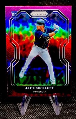 2021 Panini Prizm Purple Prizm Alex Kirilloff #194 RC Minnesota Twins - Image 1 of 2