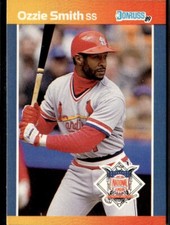 1989 DONRUSS ALL-STAR BASEBALL CARD OZZIE SMITH #37 ST. LOUIS CARDINALS MLB FS