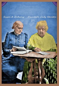 SUSAN B ANTHONY + ELIZABETH CADY STANTON - IMÁN FOTO FRIG - ¡19ª ENMIENDA! - Imagen 1 de 3