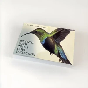 US Postal Service Tropical Birds Ready To Mail Postal Cards Booklet of 17 1997 - Picture 1 of 6