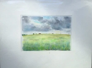 Franz Ehmke *1928 -2018 DDR Painter ° "At Schönfließ. Barley field ..." - Picture 1 of 3