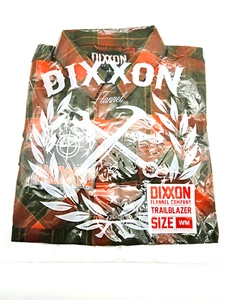 Camisa Dixxon Mujer Mediana Abotonada Trailblazer Franela Rojo/Verde Navidad - Imagen 1 de 3