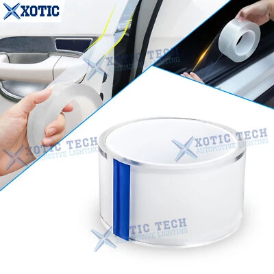 Pegatina enrollable transparente auto puerta coche parachoques capó carrocería protector película transparente calcomanía Foto 1 de 4