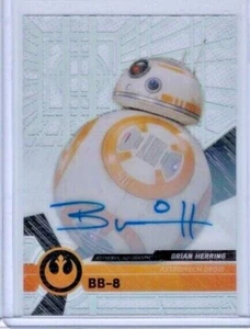 2017 Topps Star Wars High Tek Brian Herring als BB-8 Autogramm - Bild 1 von 1