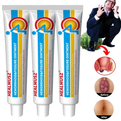 3PCS Herbal Hemorrhoid Cream, Hemorrhoid Treatment, Hemorrhoid Fissure Ointment - Image 1 of 4