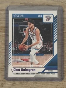 Prueba de prensa púrpura Chet Holmgren 2024-25 Donruss/199 - Imagen 1 de 2